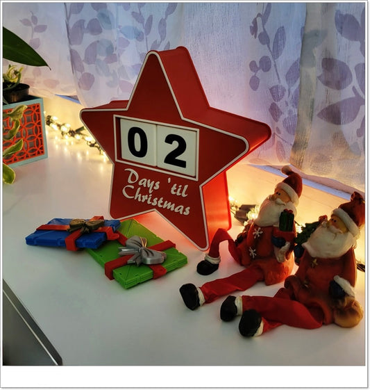 Adventskalender "Weihnachtsstern" | Countdown mit Würfeln