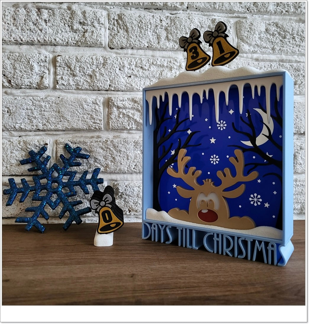 🎄 Leuchtender Adventskalender "Winterwald" | LED Deko Weihnachten 🦌