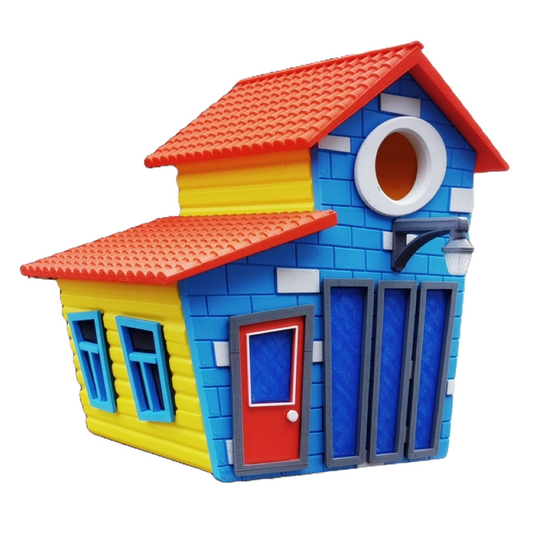 Vogelhaus "Skurriles Traumhaus" – Dein fantasievolles Zuhause für gefiederte Freunde!