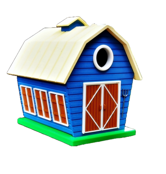 Vogelhaus "Bunte Scheune" – Dein charmantes Zuhause für gefiederte Landbewohner!