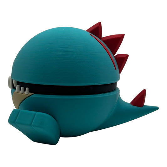 Wasser-Krokodil Charakterball – Einzigartiges 3D-gedrucktes Sammlerstück!