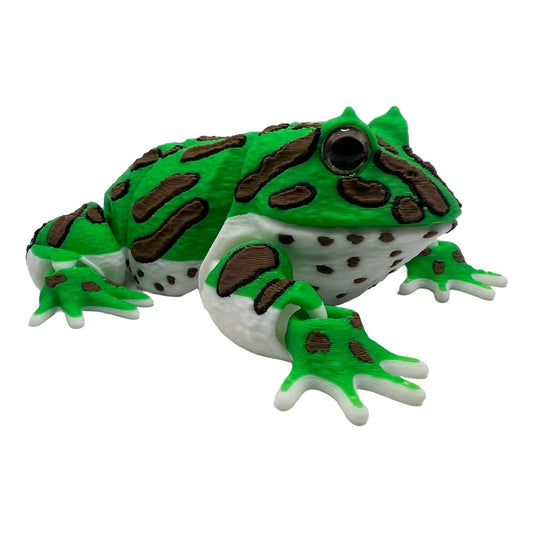 Schmuckhornfrosch – Der gefräßige Hüpfer für dein Regal!