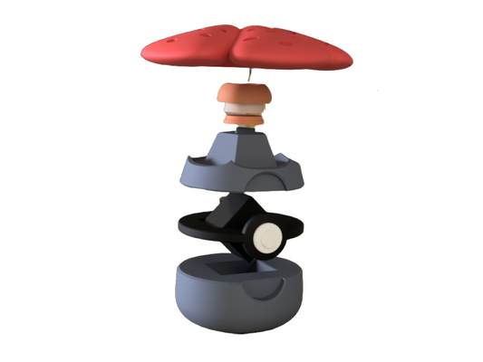 3D-printed flower creature ball - Perfect for collectors and cosplay fans