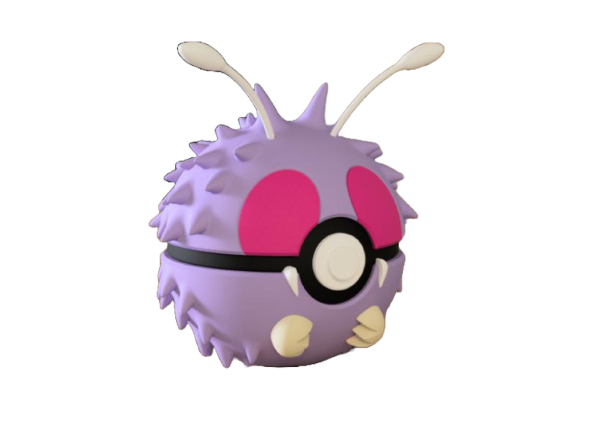 Insect Creature Character Ball – Your 3D-printed poison beetle for collectors & cosplay! 🟣👁️