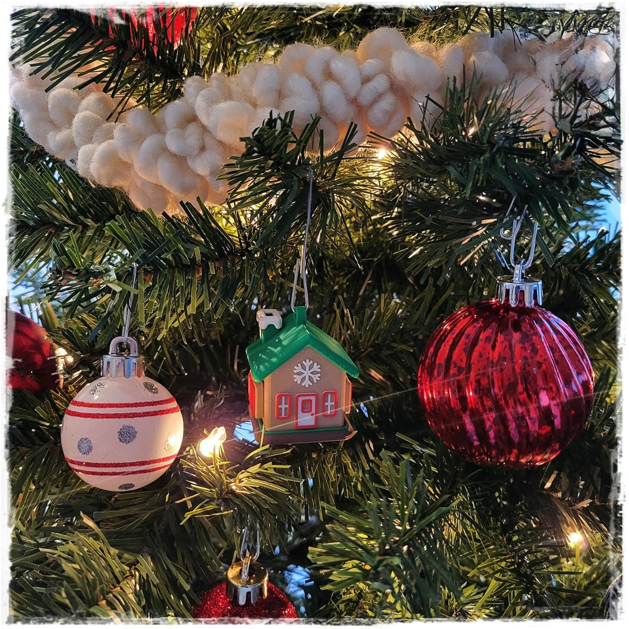 🎄 Mini-Lebkuchenhaus Christbaumschmuck | Anhänger Haus 🏠