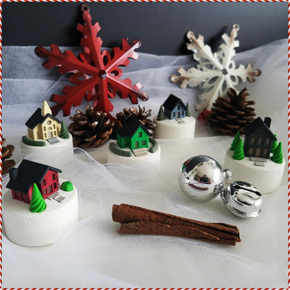 Mini Winterdorf Teelichthalter – 5 zauberhafte Haus-Designs zur Auswahl!