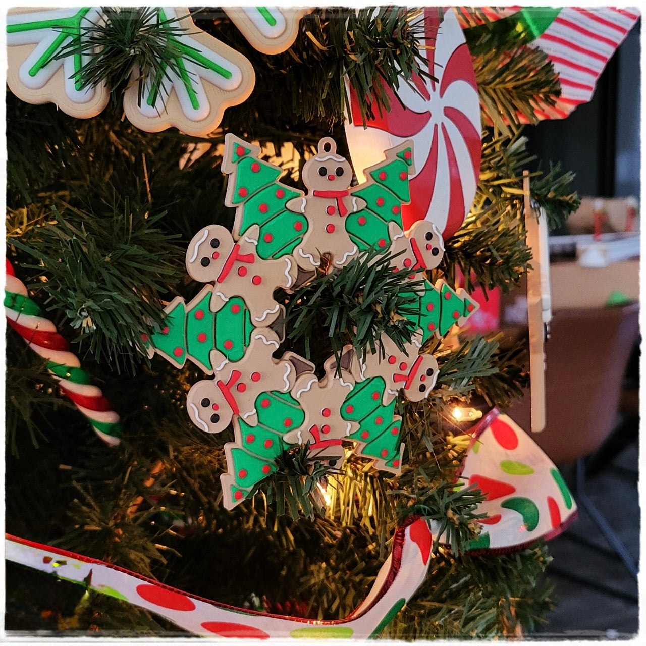 Christbaumschmuck "Lebkuchen-Kranz" | Anhänger Weihnachten
