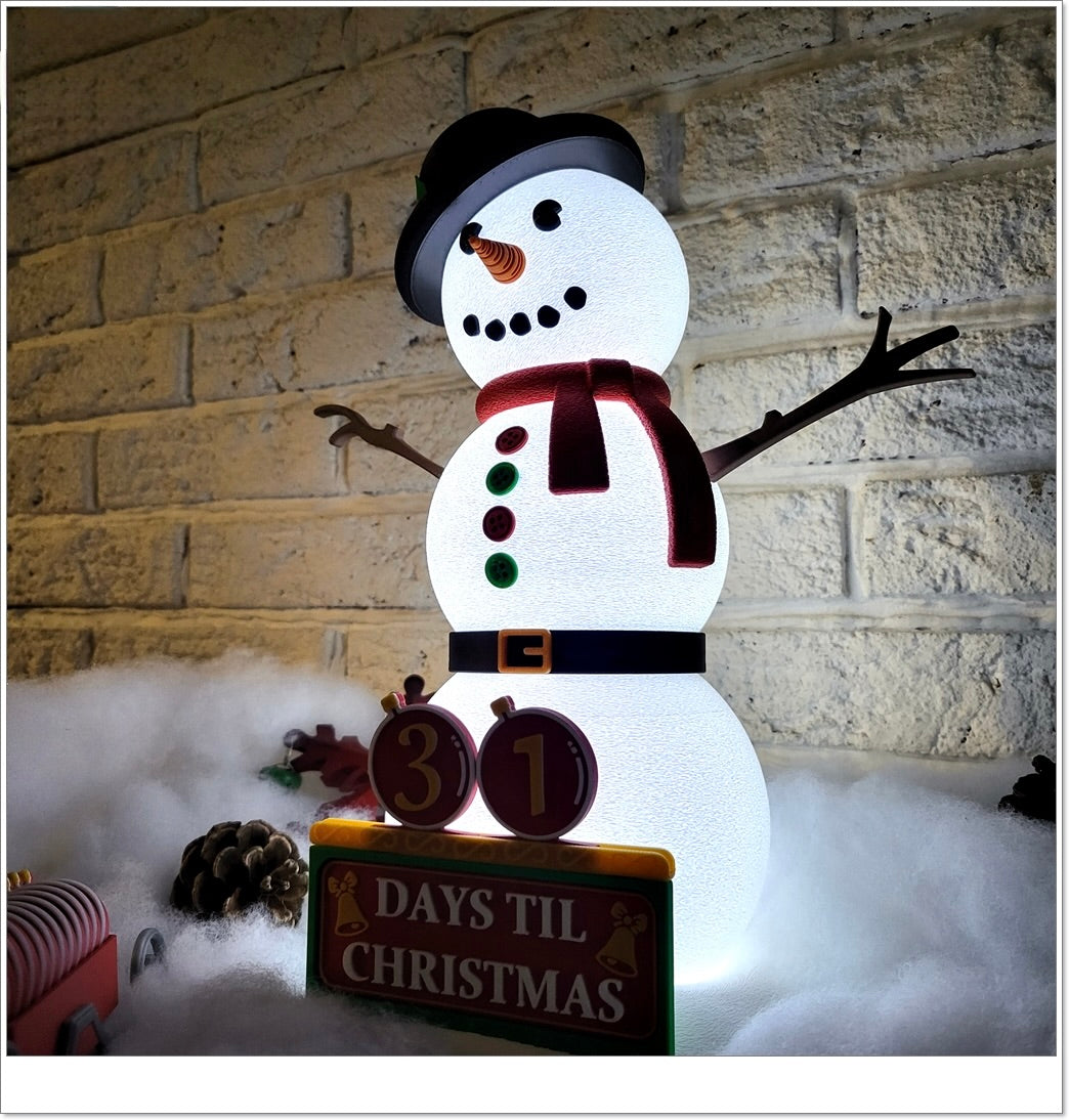 Schneemann Adventskalender – Dein leuchtender Countdown bis Weihnachten!