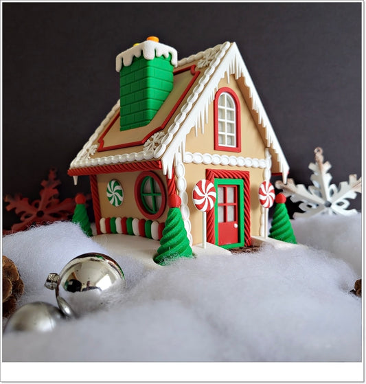 Großes Lebkuchenhaus – Leuchtende Weihnachtsdeko & Süßigkeiten-Versteck!