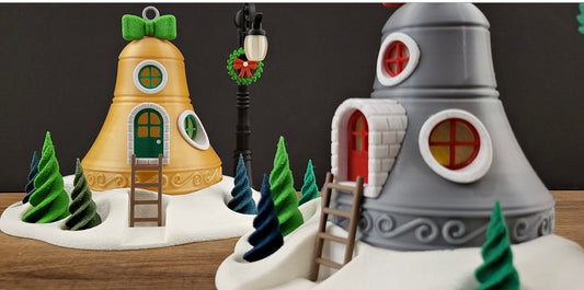 Weihnachtliches Glocken-Haus – Deine leuchtende & zauberhafte Winterdekoration!