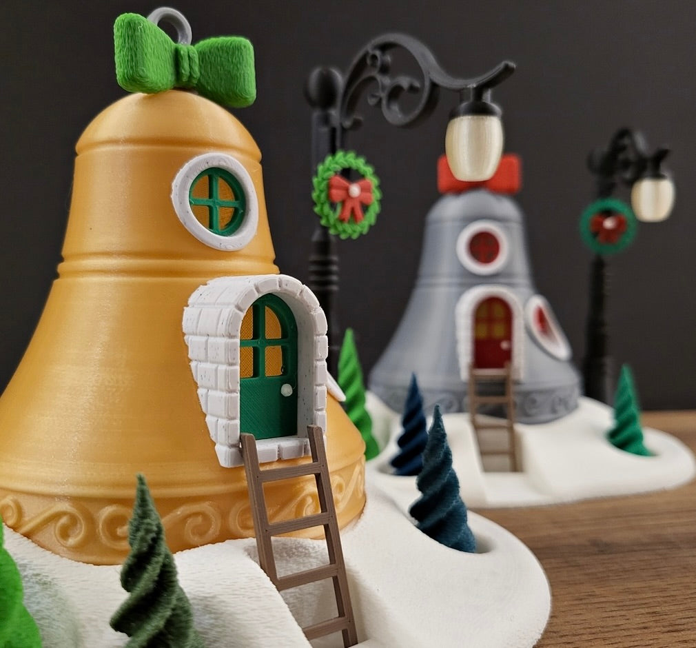 Weihnachtliches Glocken-Haus – Deine leuchtende & zauberhafte Winterdekoration!