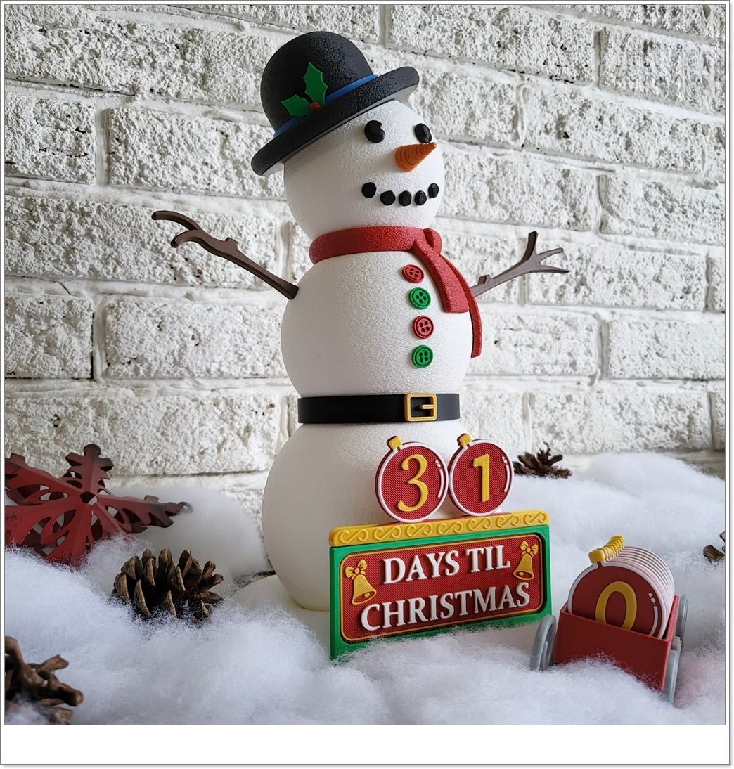 Schneemann Adventskalender – Dein leuchtender Countdown bis Weihnachten!