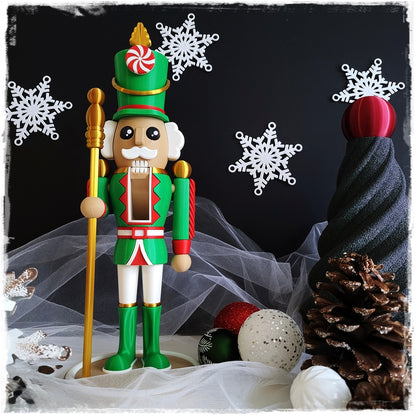 🎄 Dekorativer Nussknacker "Klassik" | Weihnachtsfigur 3D-Druck 🎅
