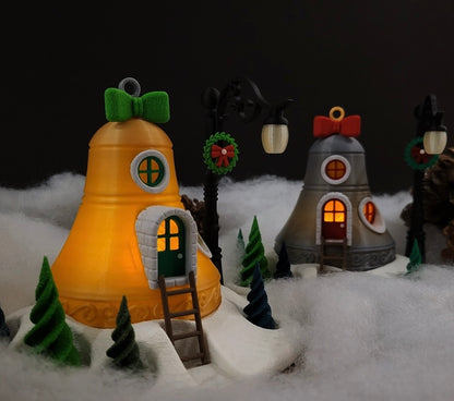 Weihnachtliches Glocken-Haus – Deine leuchtende & zauberhafte Winterdekoration!