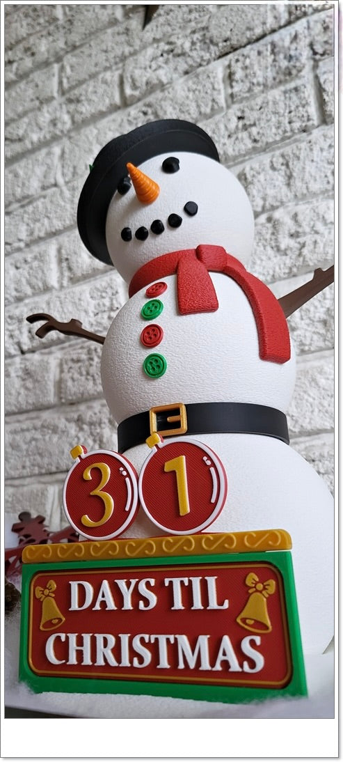 Schneemann Adventskalender – Dein leuchtender Countdown bis Weihnachten!