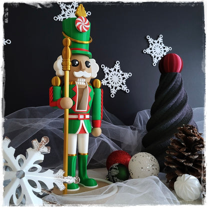 🎄 Dekorativer Nussknacker "Klassik" | Weihnachtsfigur 3D-Druck 🎅