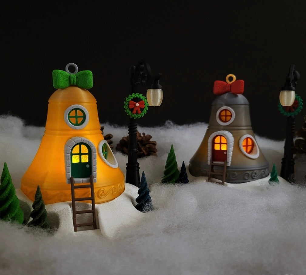 Weihnachtliches Glocken-Haus – Deine leuchtende & zauberhafte Winterdekoration!