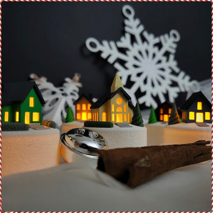 Mini Winterdorf Teelichthalter – 5 zauberhafte Haus-Designs zur Auswahl!