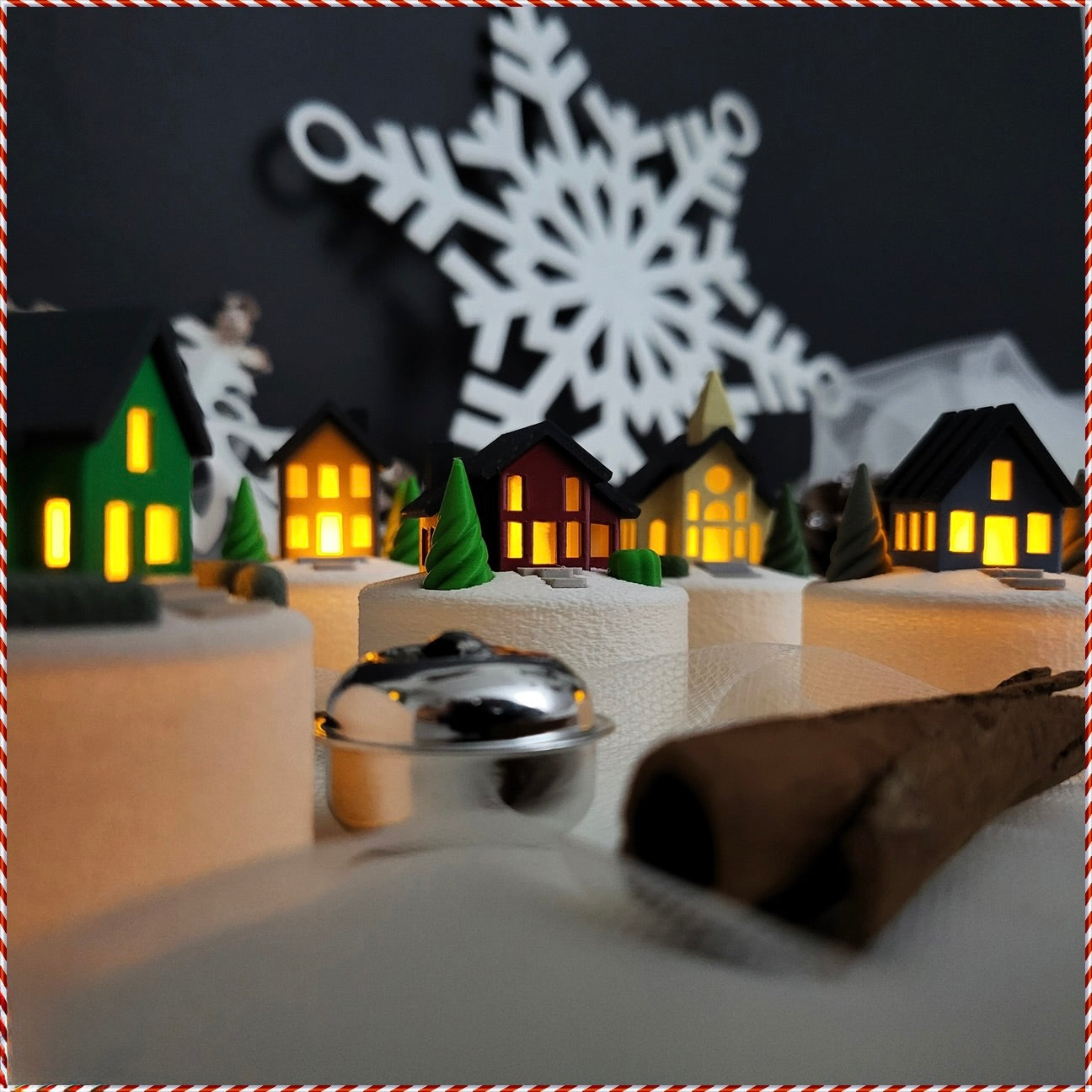 Mini Winterdorf Teelichthalter – 5 zauberhafte Haus-Designs zur Auswahl!