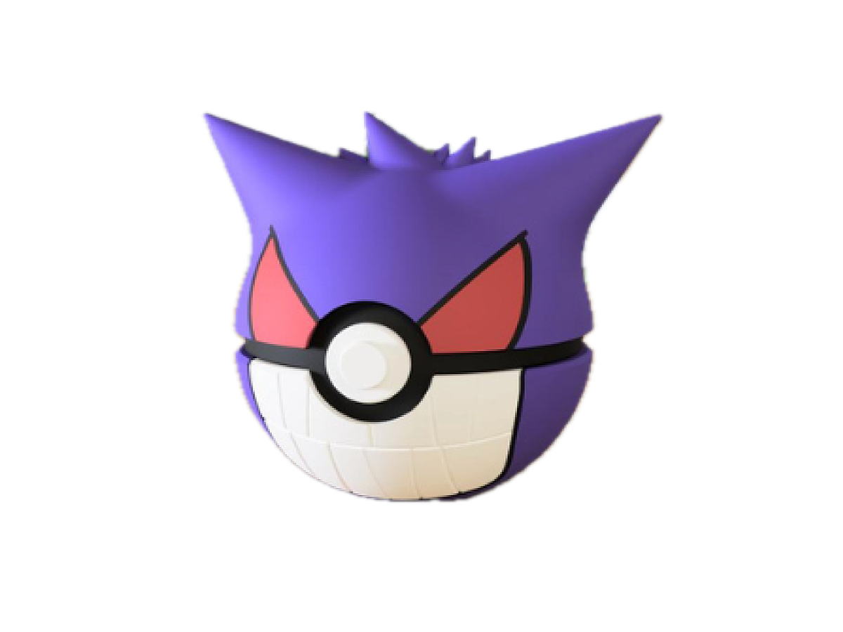 3D-printed Ghost Master (Wide Grin) Ball Character Ball - Perfect for collectors and cosplay fans