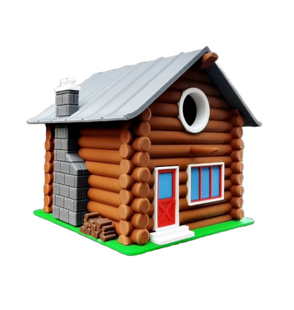Birdhouse "Cozy Log Cabin" – Your rustic home for feathered friends! 🏡🐦