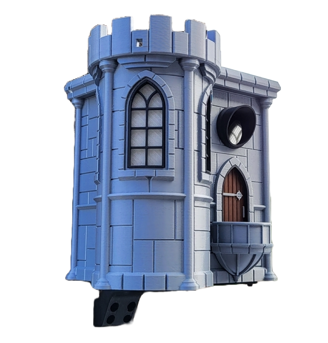 Vogelhaus "Märchenhafte Burg" – Dein königliches Zuhause für gefiederte Ritter!