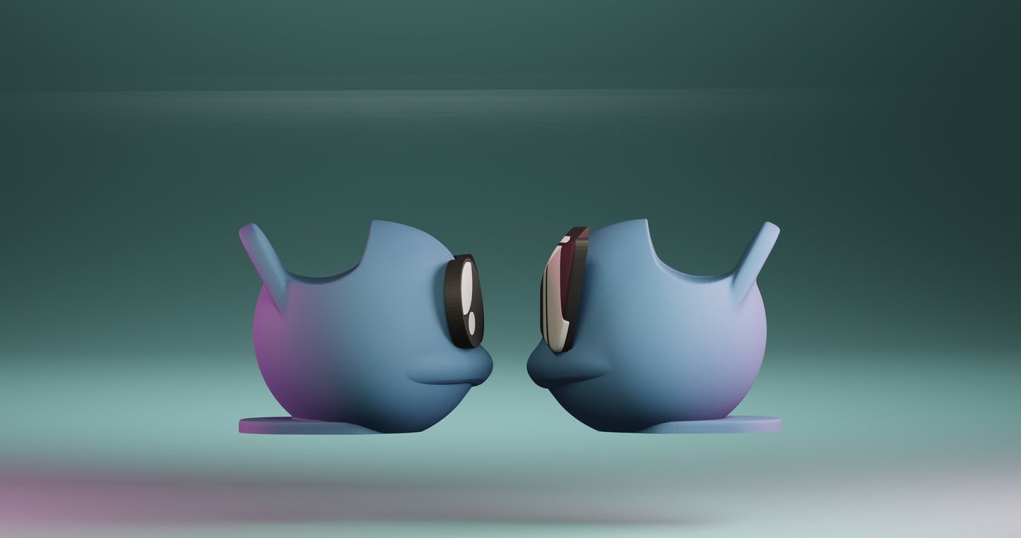 3D Gedruckte Schiggy Controller Halterung | Gaming Zubehör Pokémon Design | Alle Controller Geeignet | Geek Geschenk