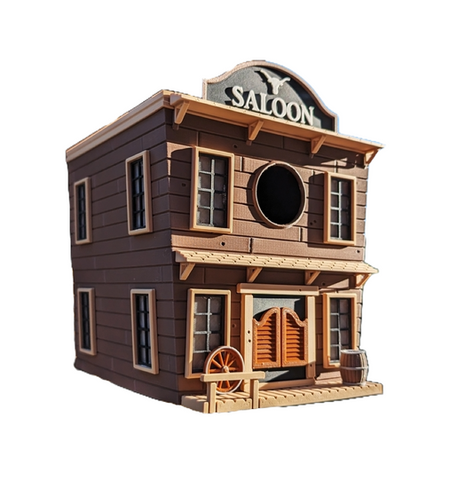 Vogelhaus "Wild West Saloon" – Dein Zuhause für gefiederte Cowboys! 🤠🐦