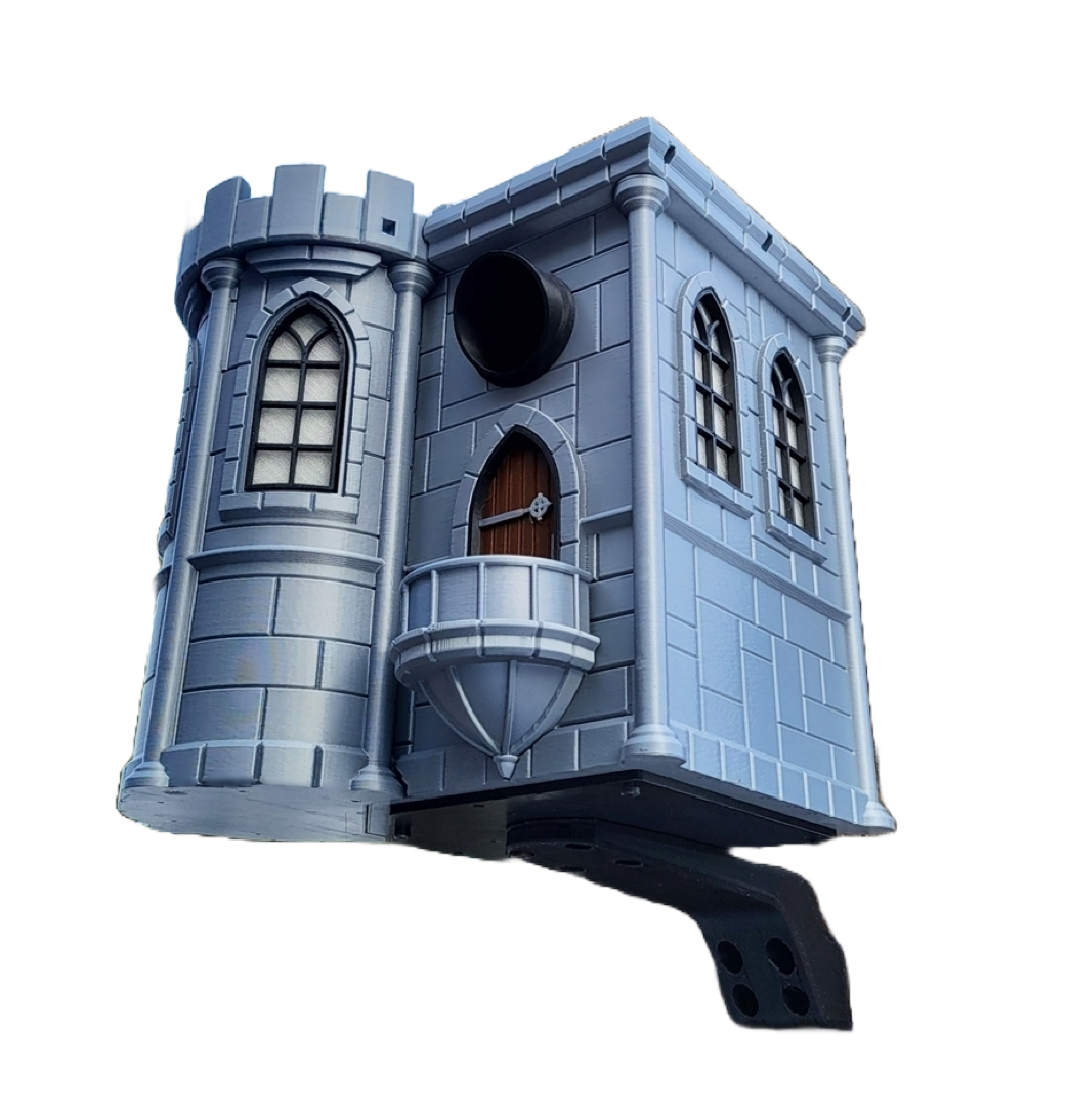 Vogelhaus "Märchenhafte Burg" – Dein königliches Zuhause für gefiederte Ritter!