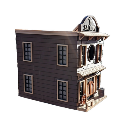 Birdhouse "Wild West Saloon" – Your home for feathered cowboys! 🤠🐦