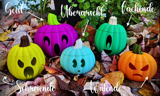 Halloween Cartoon-Kürbis – Deine leuchtende Herbst- & Halloween-Dekoration!
