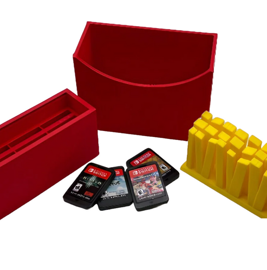 Pommes Frites Spieleaufbewahrung – Dein leckerer Halter für 9 Nintendo Switch Spiele!