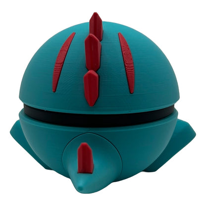 Wasser-Krokodil Charakterball – Einzigartiges 3D-gedrucktes Sammlerstück!