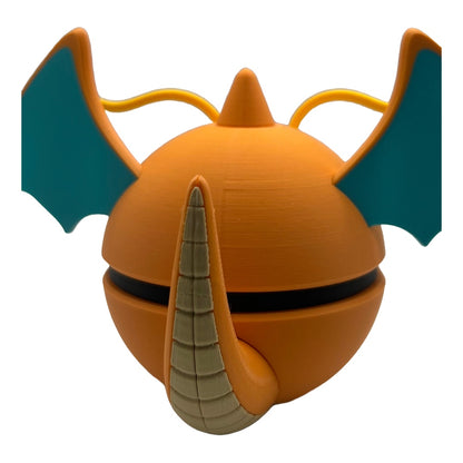 3D-gedruckten Drachen-Premium-Sammelball Charakterball - Perfekt für Sammler und Cosplay-Fans