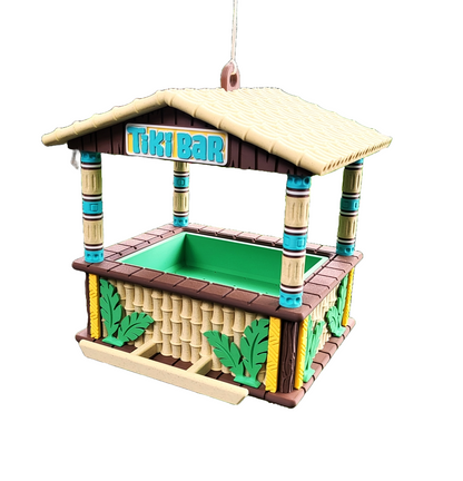 Vogelfutterhaus "Tiki Bar" – Dein tropischer Futterplatz für gefiederte Freunde!
