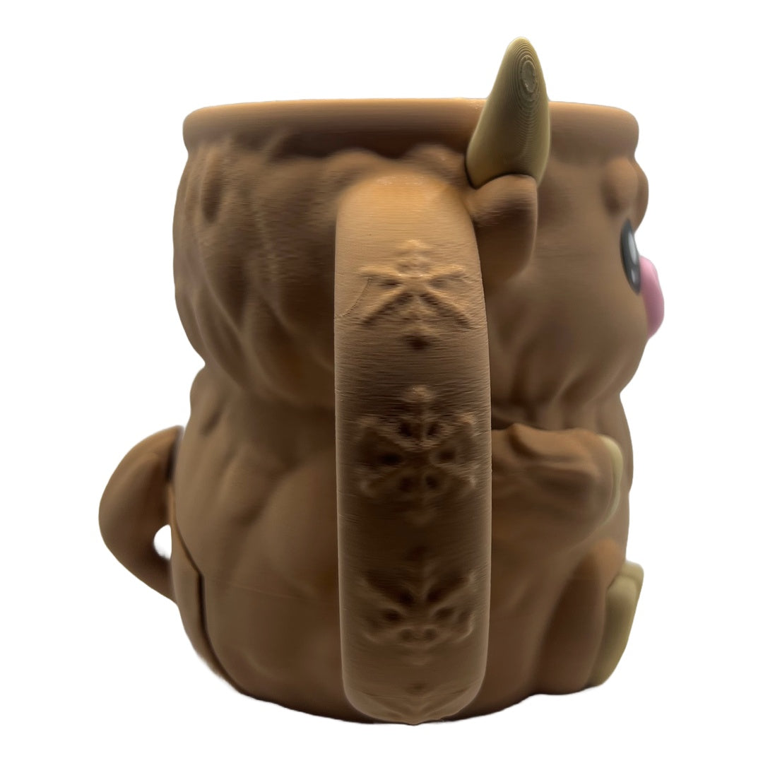 Hochlandrind Eisbecher-Halter | 3D-Druck | Nie wieder kalte Hände