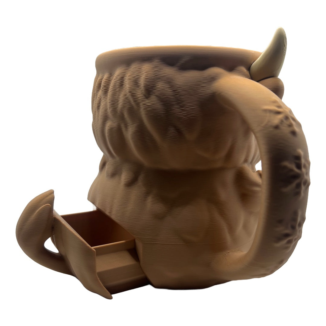 Hochlandrind Eisbecher-Halter | 3D-Druck | Nie wieder kalte Hände