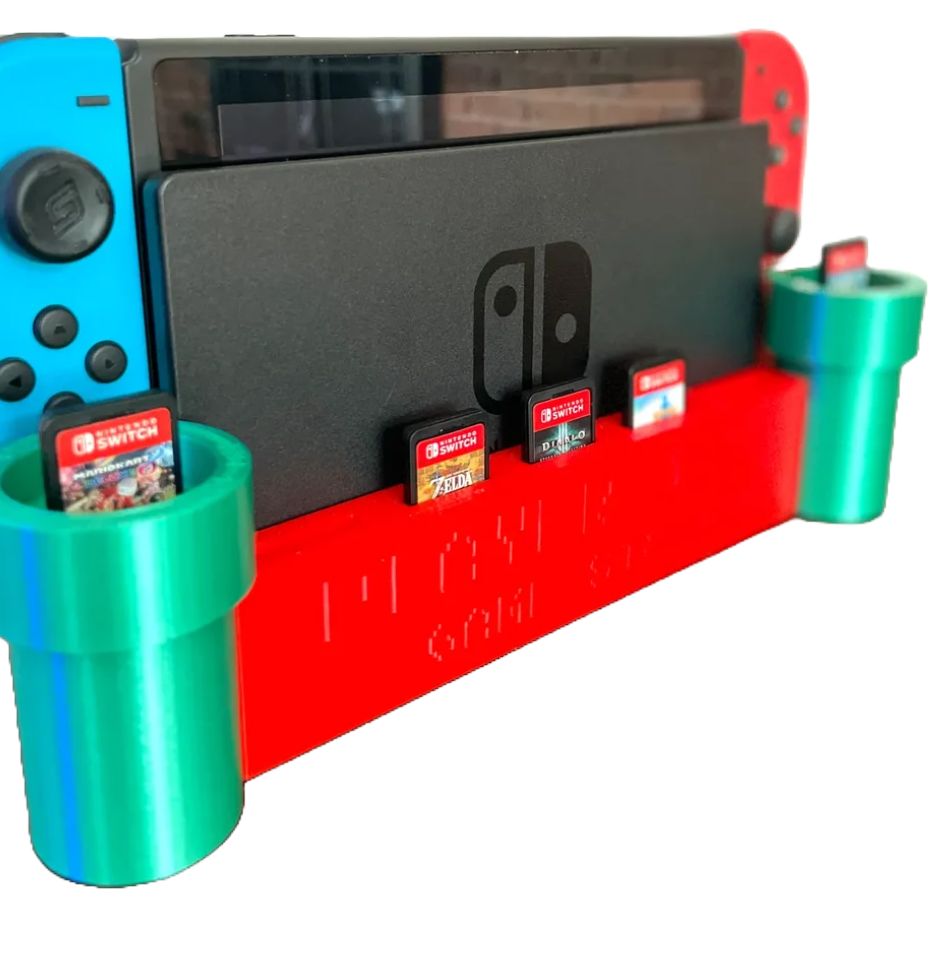 Super Mario Dock Ständer – Dein Röhren-Halter für Nintendo Switch & 5 Spiele!