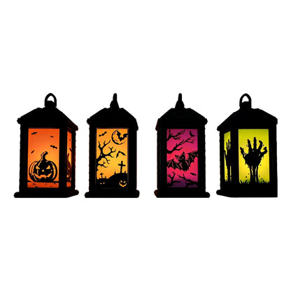 Halloween LED-Teelicht-Laterne – Deine stimmungsvolle Grusel-Deko!