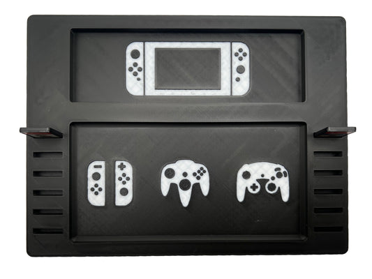 Nintendo Switch Dock & Controller-Halter mit 12 Spiel-Steckplätzen – Praktische 3D-Druck Station für Ordnung & Zubehör im Gaming Setup
