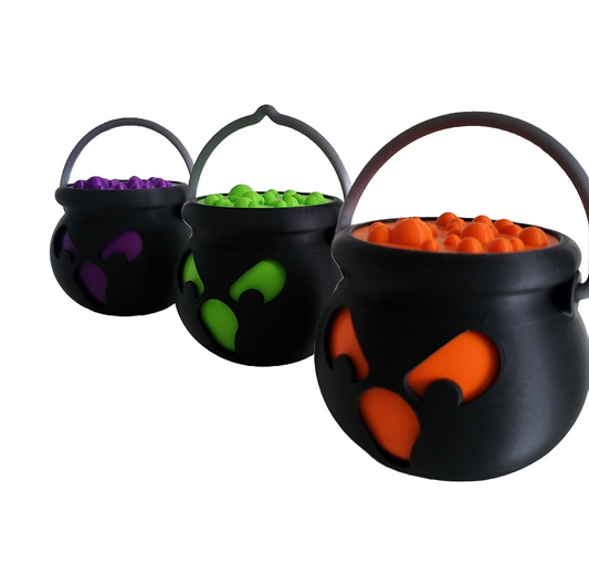 Leuchtender Mini-Hexenkessel – Deine farbenfrohe Halloween-Dekoration!