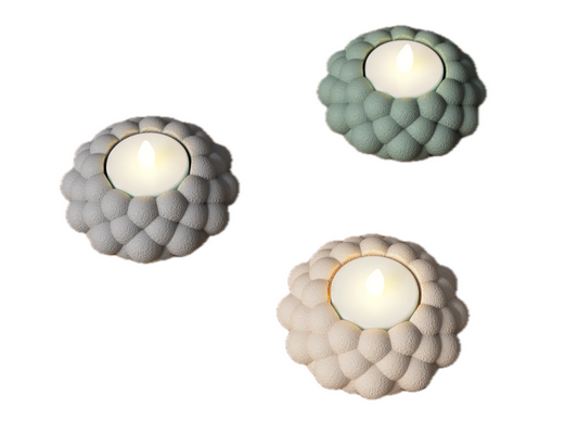 Teelichthalter-Set „Cloud“ – Sanftes Licht in stilvollem Design (6er-Set)