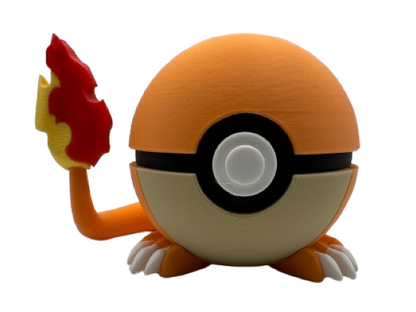 3D-gedruckten Feuer-Starter Ball Charakterball - Perfekt für Sammler und Cosplay-Fans